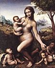 Leonardo Da Vinci Famous Paintings - Leda 1530